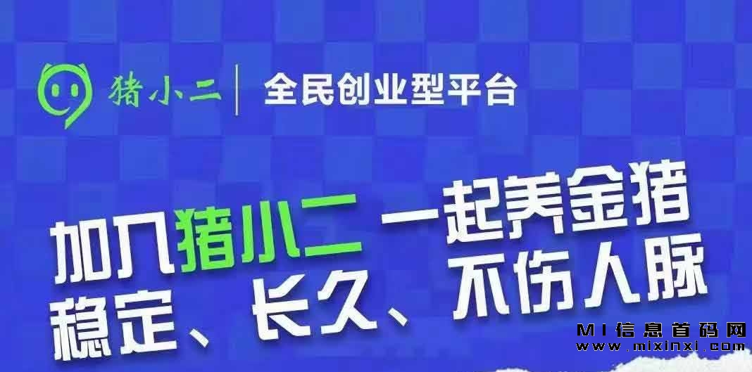 新项目启动，低门槛猪小二，真正实体-首码项目网