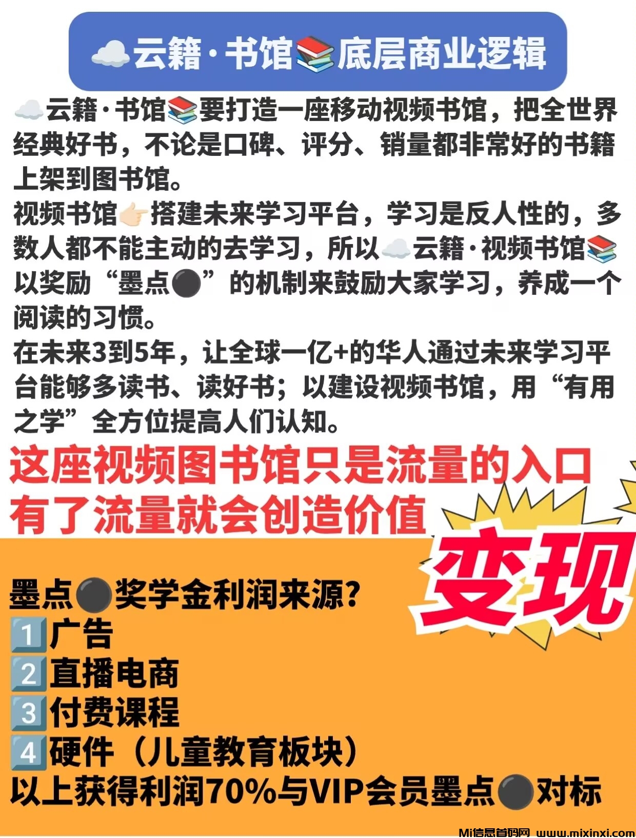 云籍首码红利，看书看视频得墨点，每月月拿共建分红 - 首码项目网-首码项目网